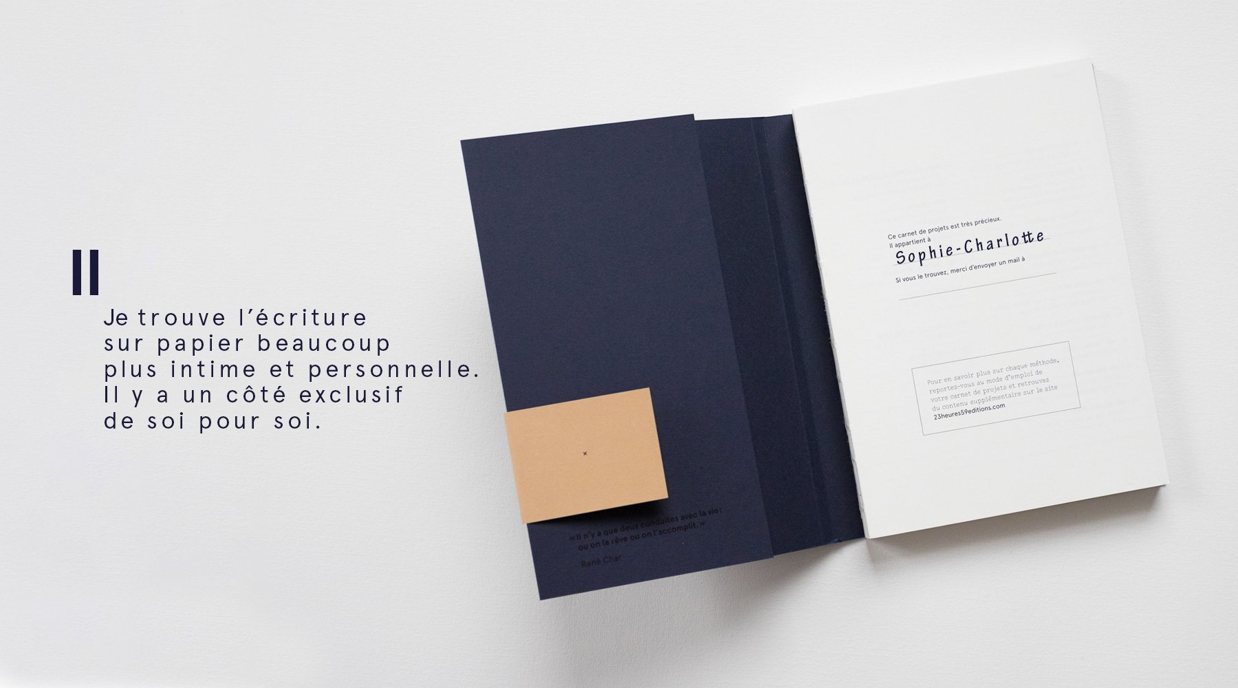 Le Carnet de Projets de Sophie Charlotte Chapman - 23heures59éditions